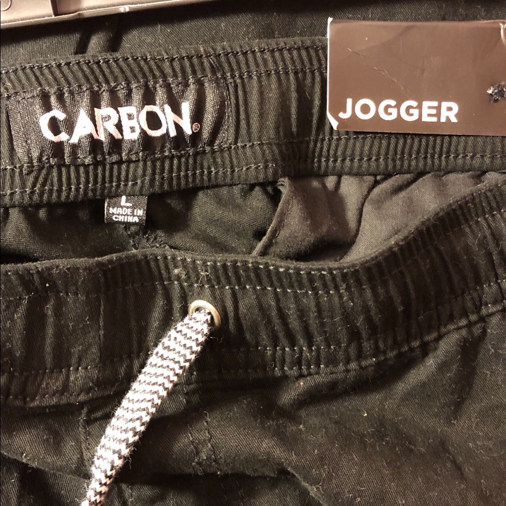 Carbon black joggers